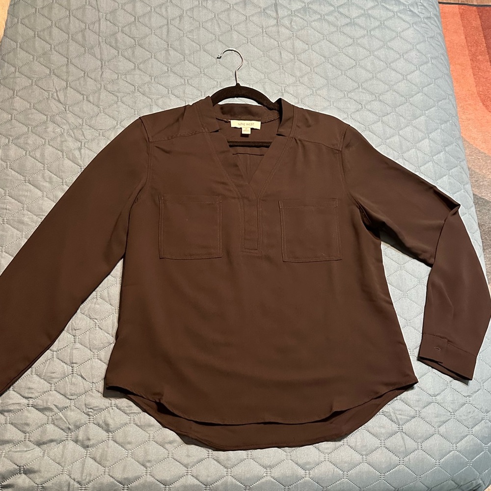Nine West Ladies Black Blouse